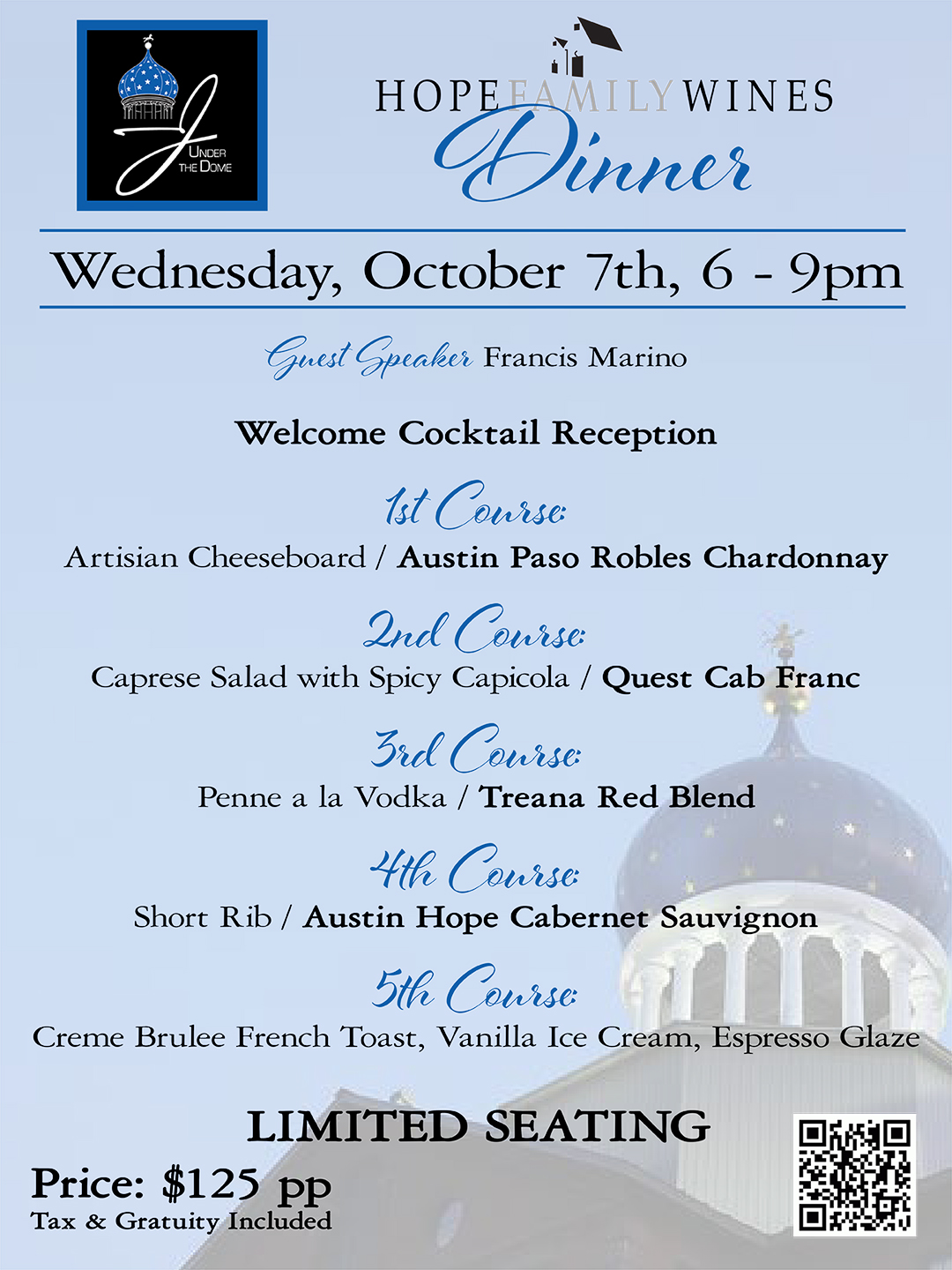 Hope Family Wine Dinner
